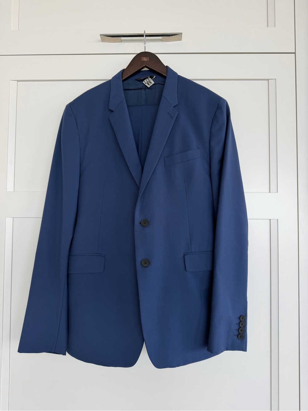 Men's Classic Blue Two-Button Suits
